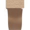 Ekena Millwork 4"W x 12"D x 8"H Classic Del Monte Rough Cedar Woodgrain TimberThane Corbel, Primed Tan CORUR04X12X08DELRCPR - alternate 2